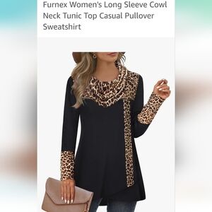 Furnex Cowl Neck Tunic Top